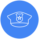 sombrero de policia icon