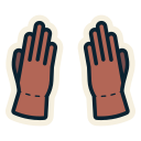 guantes de la mano 