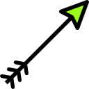 flecha diagonal icon