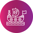 barco pirata icon