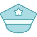 sombrero de policía icon