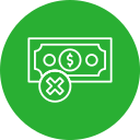 sin dinero icon