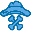 sombrero pirata icon