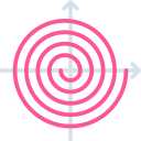 gráfico espiral icon