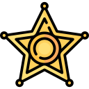 insignia del sheriff icon