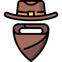 sombrero de vaquero icon