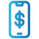 pago con smartphone icon