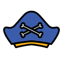 sombrero pirata icon