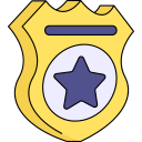 placa de policía 