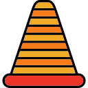 cono de tráfico icon