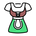 falda acampanada icon