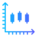 gráfico de velas icon