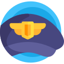 sombrero de piloto icon