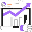 tabla de crecimiento icon