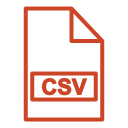 archivo csv icon