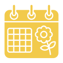 calendario de primavera icon