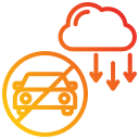 la contaminación del aire icon