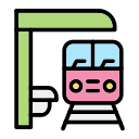 Andén de tren icon