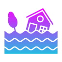 casa inundada icon