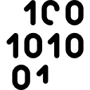 código binario icon