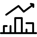 estadísticas de barras icon