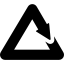 flecha triangular icon