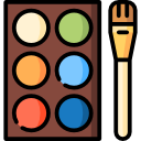 paleta de maquillaje icon