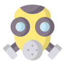 máscara de gás 
