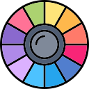 círculo de color icon