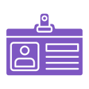 tarjeta de identificación icon