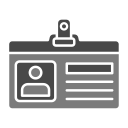 tarjeta de identificación icon