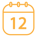 fecha del calendario icon