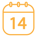 fecha del calendario icon