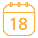 fecha del calendario icon