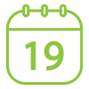 fecha del calendario icon