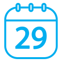 fecha del calendario icon