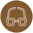 gafas 3d icon