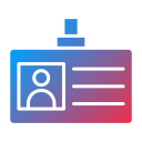 tarjeta de identificación icon