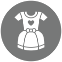 vestido de bebé icon