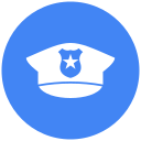 sombrero de policia icon