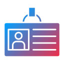 tarjeta de identificación icon