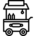 chariot de hot-dog Icône