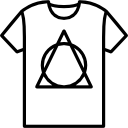 t-shirt met ontwerp icoon