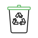 tacho de reciclaje icon