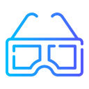 gafas 3d icon