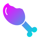 Chicken leg icon