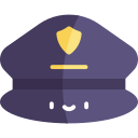 sombrero de policía icon