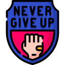 Never give up