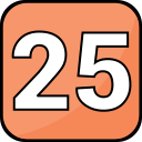 número 25 icon