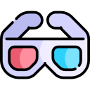 gafas 3d icon